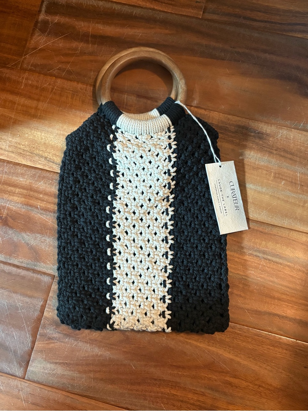 NWT Curateur x LAUDE the Label Gabby Macramé Bag
